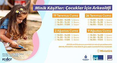 “Minik Kâşifler: Çocuklar için Arkeoloji” etkinliği Miniatürk’te başladı