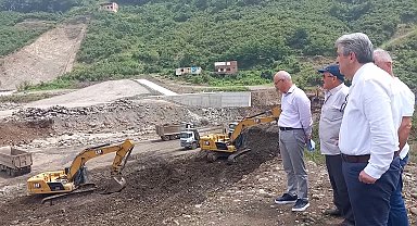 Murat Çan, 7 yıldır tamamlanamayan Salıpazarı Barajı'nda incelemelerde bulundu
