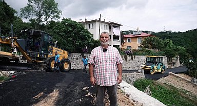 Ortahisar Belediyesi Kelebek hastası Ayşenur için, 120 metrelik beton yolu asfaltladı