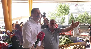 Pazar esnafı Erkan Baş'a dert yandı: 