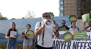 Sarıyer'de 35 yıllık otel inşaatına tepki: Sarıyer'in tabutu yıkılsın