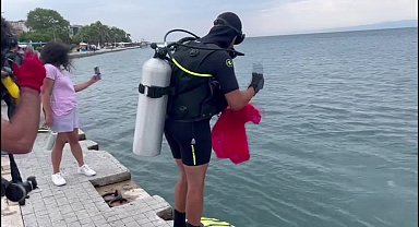 Sinop’ta dip temizliği yapılan denizden “çöplük” çıktı