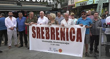 Srebrenitsa Soykırımı'nın 29. yıl dönümünde hayatını kaybedenler İzmir'de anıldı