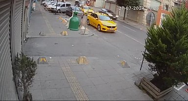 Taksiden inip etrafa rastgele ateş etti