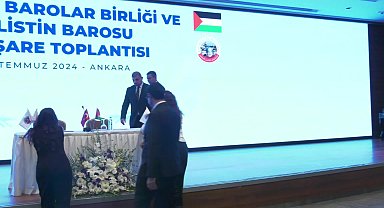 Türkiye Barolar Birliği ve Filistin Barosu arasında iş birliği protokolü... Sağkan, 