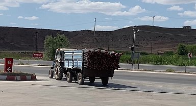 Yozgat’ta hasatla birlikte yollarda artan tarım makinalarına yönelik denetimler artırıldı