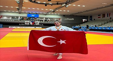 Yunusemre Belediyesporlu milli judocu Sümeyye Kaya, Çekya'dan altın madalyayla döndü 