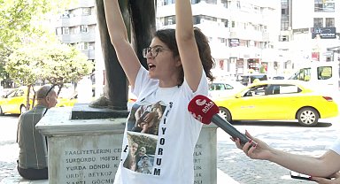 Adalet nöbetini sürdüren depremzede Kaya: 