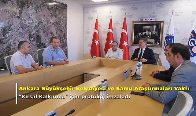 Ankara Büyükşehir Belediyesi ile Kamu Araştırmaları Vakfı'ndan