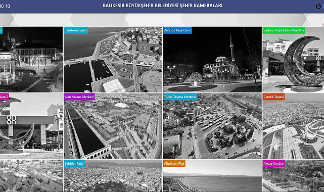 Balıkesir Büyükşehir'in kameraları ile kentin en işlek yerleri 7/24 izleniyor