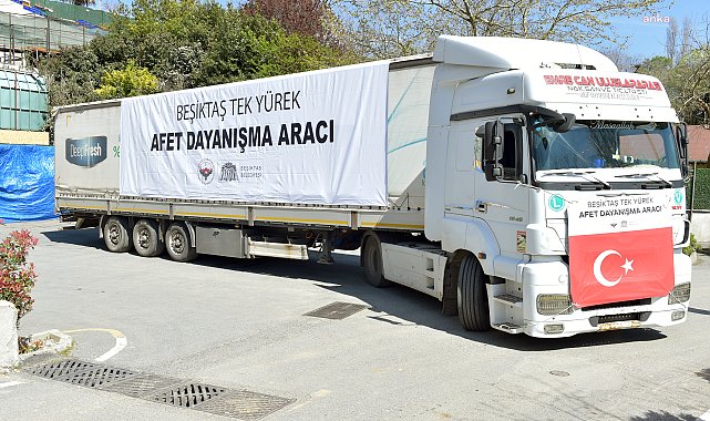 Beşiktaş Belediyesi, deprem bölgesine desteğini sürdürüyor