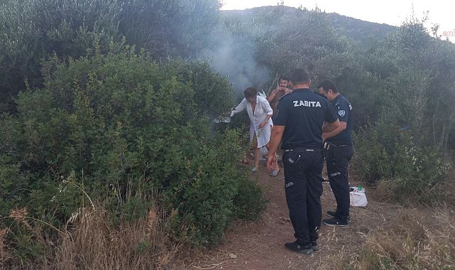 Bodrum Belediyesi ekiplerinden yangına yönelik önlem