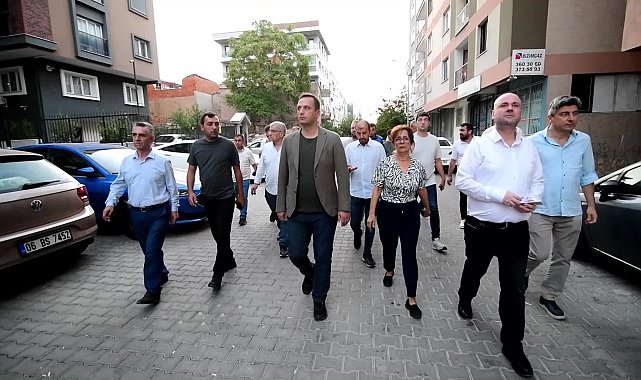 Bornova Belediye Başkanı Eşki, güne Erzene Mahallesi'nde başladı