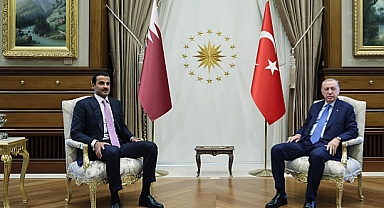 Cumhurbaşkanı Erdoğan-Katar Emiri Al Sani görüşmesinde İsrail'in Filistin'deki saldırıları ele alındı