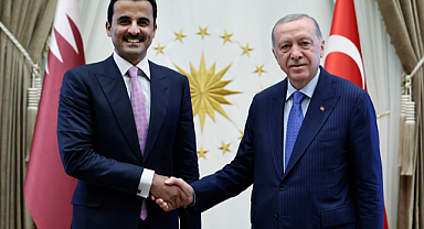 Cumhurbaşkanı Erdoğan, Katar Emiri Al Sani ile görüştü