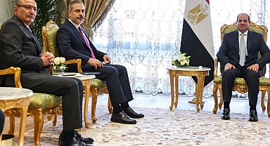 Dışişleri Bakanı Fidan, Mısır Cumhurbaşkanı Sisi tarafından kabul edildi