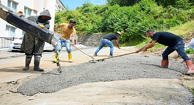 Giresun Belediyesi, üstyapı çalışmalarını sürdürüyor