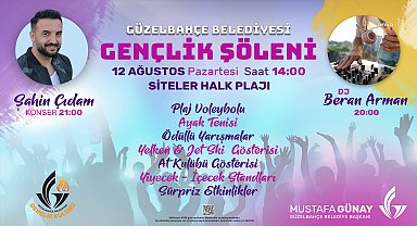 Güzelbahçe Belediyesi Gençlik Şöleni başlıyor