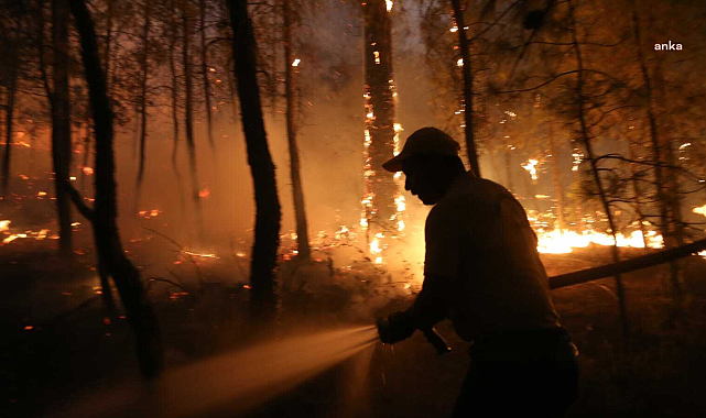 İletişim Başkanlığı: 5 ildeki orman yangınlarında 2 gün içinde hava araçlarıyla 583 saat uçuşta 2 bin 134 sorti yapıldı ve 7 bin 662 ton su atıldı