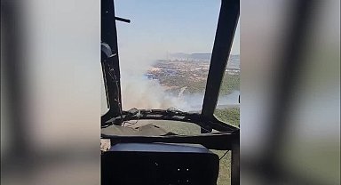 İzmir Aliağa’da Nemport limanı bölgesinde orman yangını 