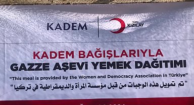 KADEM’den Türk Kızılay'ın Gazze'deki aşevine destek