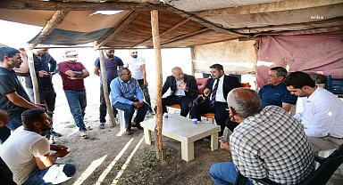 Kahramankazan Belediye Başkanı Çırpanoğlu’ndan mevsimlik tarım işçilerine ziyaret