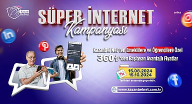 Kahramankazan Belediyesi'ne bağlı KazanBel Net'ten 'Süper İnternet Kampanyası'