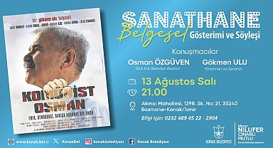 Konak Belediyesi Sanathane Gösteri Sanatları Merkezi 12 - 18 Ağustos 2024 Haftalık Etkinlik Programı
