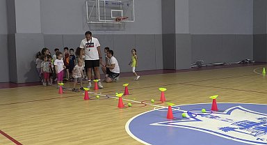 Konaklı çocuklar spor okullarında yeteneklerini keşfediyor 