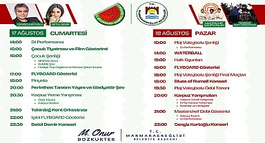 Marmaraereğlisi Belediyesi'nin düzenleyeceği Geleneksel Karpuz Festivali için geri sayım başladı