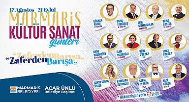 Marmaris Belediyesi'nden ‘Zaferden Barışa Marmaris Kültür Sanat Günleri’