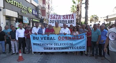 Menemen Belediyesi'nin taşınmaz satışına vatandaşlardan protesto: 
