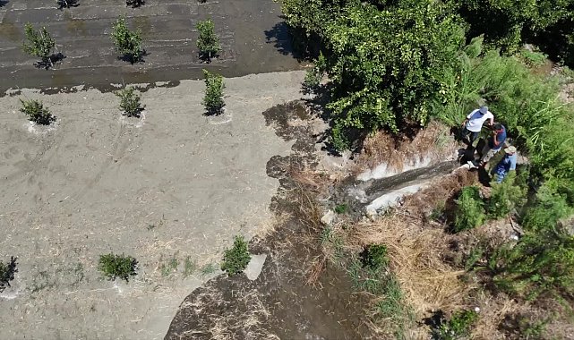 Muğla Büyükşehir Belediyesi tarımsal sulamada üreticinin yanında