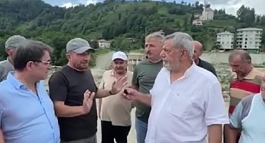 Rize'nin Çayeli ilçesi Maltepe köyü sakinleri, 18 ay önce yıkılan köprülerinin yeniden yapılmamasına tepki gösterdi