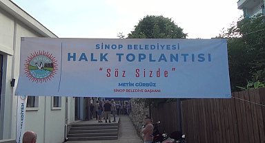 Sinop Belediye Başkanı Metin Gürbüz'den halk toplantısı