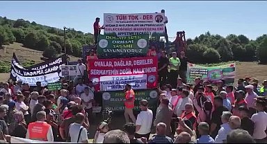 Tokat Serkiz Yaylası'nda 29 ayrı noktada yapılacak maden sondaj çalışmalarına protesto