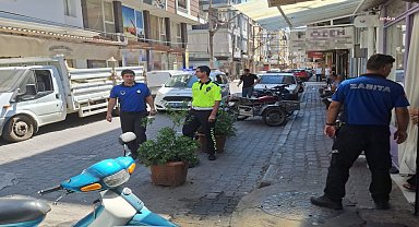 Turgutlu Belediyesi'nden kaldırım işgallerine denetim