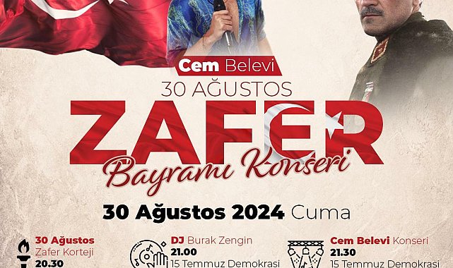 Turgutlu’da Cem Belevi ile Zafer Bayramı coşkusu