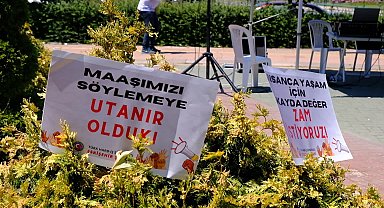 Türk Harb-İş Eskişehir Şubesi'nden emek nöbeti... Şube Başkanı Atak: Durumumuzun iyileştirilmesini beklerken ciddi bir değersizleştirme ile karşı karşıya bırakıldık