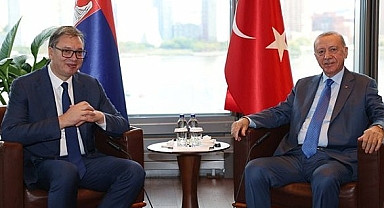 Cumhurbaşkanı Erdoğan, New York'ta Sırbistan Cumhurbaşkanı Vucic ile görüştü