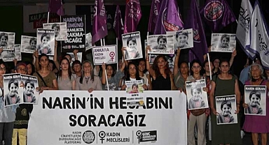Diyarbakır'da, katledilen Narin Güran için protesto yürüyüşü...