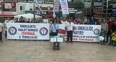 EMADDER'liler Çerkezköy'de açıklama yaptı: Bizler borçlu değil alacaklıyız