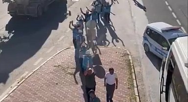 Soma'dan Ankara'ya yürüyüş başlatan Fernas Madencilik işçileri Uşak'ta... 