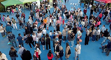 Tepebaşı'nda çocuklar doyasıya eğlendi 