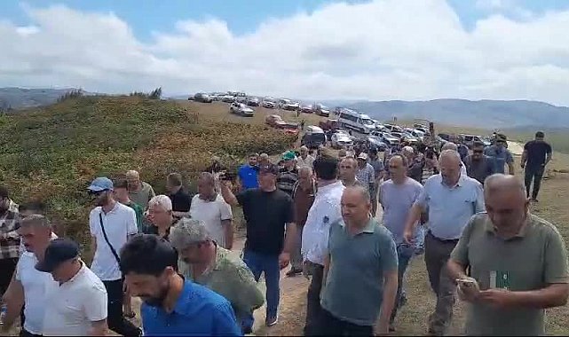 Vatandaşlar, Ordu'nun Korgan Yaylası’nda başlatılan sondaj çalışmasına tepki gösterdi, çalışmalar durdu