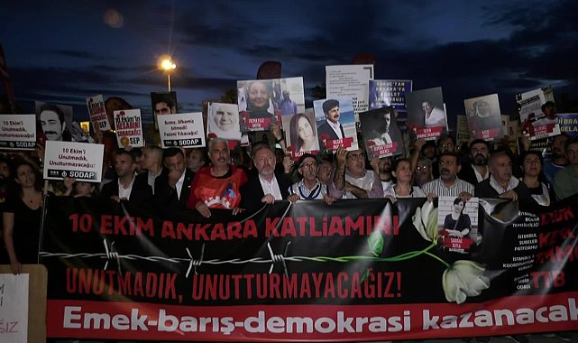 10 Ekim Gar katliamında can verenler Kadıköy'de anıldı: