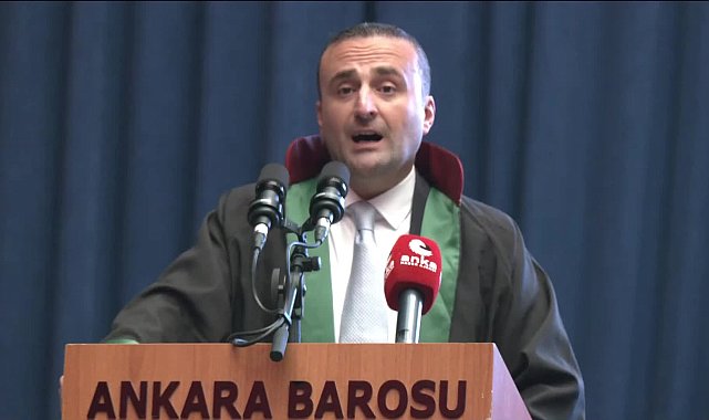 Ankara Barosu’nun 68. Olağan Genel Kurulu... Ankara Barosu Başkanı Mustafa Köroğlu:
