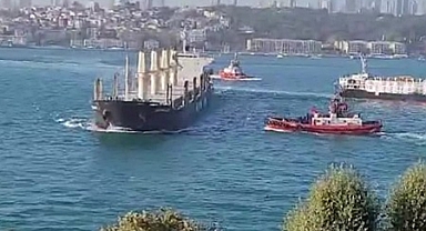 İstanbul Boğazı'nda Üsküdar açıklarında iki gemi çarpıştı