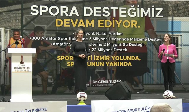 İzmir Büyükşehir Belediyesi'nden Amatör Spor Kulüplerine 22 milyon TL'lik destek... Başkan Tugay: İzmir tarihinin en büyük spor yatırımlarını yapacağız