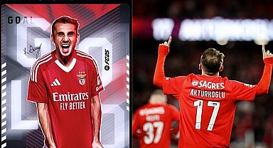Kerem Aktürkoğlu, Benfica forması ile ilk yarıda hat trick yaptı